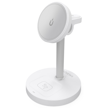 Base de carga Inalámbrica Aisens ASCH-15W3WC065-W/ 15W/ Blanco