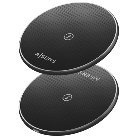 Base de carga Inalámbrica Aisens ASCH-15W1WC058-BK 15W/ Negro