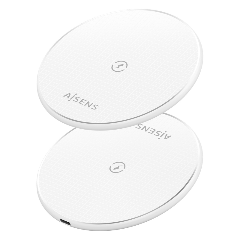 Base de carga Inalámbrica Aisens ASCH-15W1WC057-W/ 15W/ Blanco