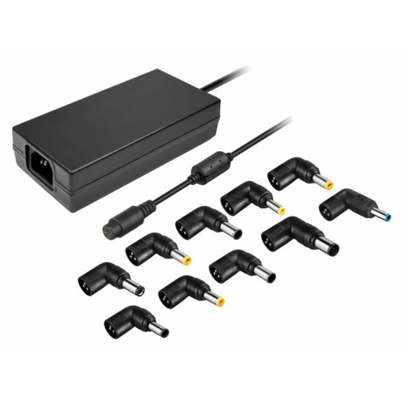 Cargador de Portátil Leotec notebook/ 120W/ Automático/ 10 Conectores/ Voltaje 12-20V