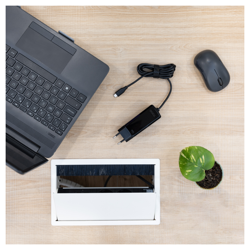 Cargador de Portátil GaN TooQ TQLC-USBCGAN100PD-C USB Tipo-C/ 100W/ Automático/ Voltaje 5-20V