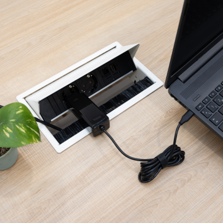 Cargador de Portátil GaN TooQ TQLC-USBCGAN100PD-C USB Tipo-C/ 100W/ Automático/ Voltaje 5-20V