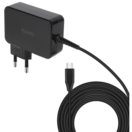 Cargador de Portátil GaN TooQ TQLC-USBCGAN100PD USB Tipo-C/ 100W/ Automático/ Voltaje 5-20V