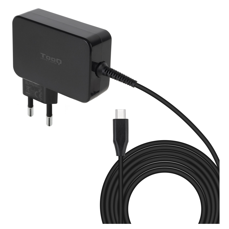Cargador de Portátil GaN TooQ TQLC-USBCGAN100PD USB Tipo-C/ 100W/ Automático/ Voltaje 5-20V