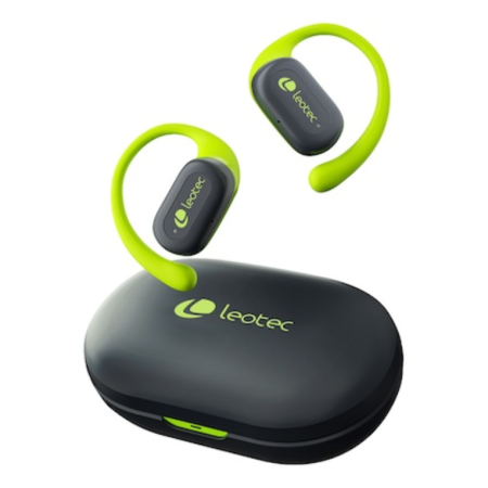Auriculares Deportivos Bluetooth Leotec Open Air Zenith Sport con estuche de carga/ Autonomía 6.5h/ Lima