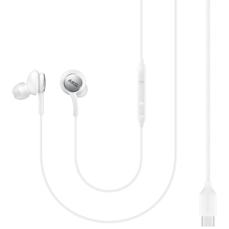 SAMSUNG EARPHONES IN-EAR CABLE USB-C MICROPHONE VOL. CONTROL WHITE BY AKG EO-IC100BWEGEU
