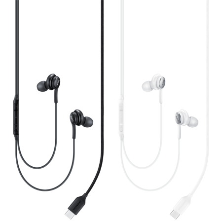 SAMSUNG EARPHONES IN-EAR CABLE USB-C MICROPHONE VOL. CONTROL WHITE BY AKG EO-IC100BWEGEU