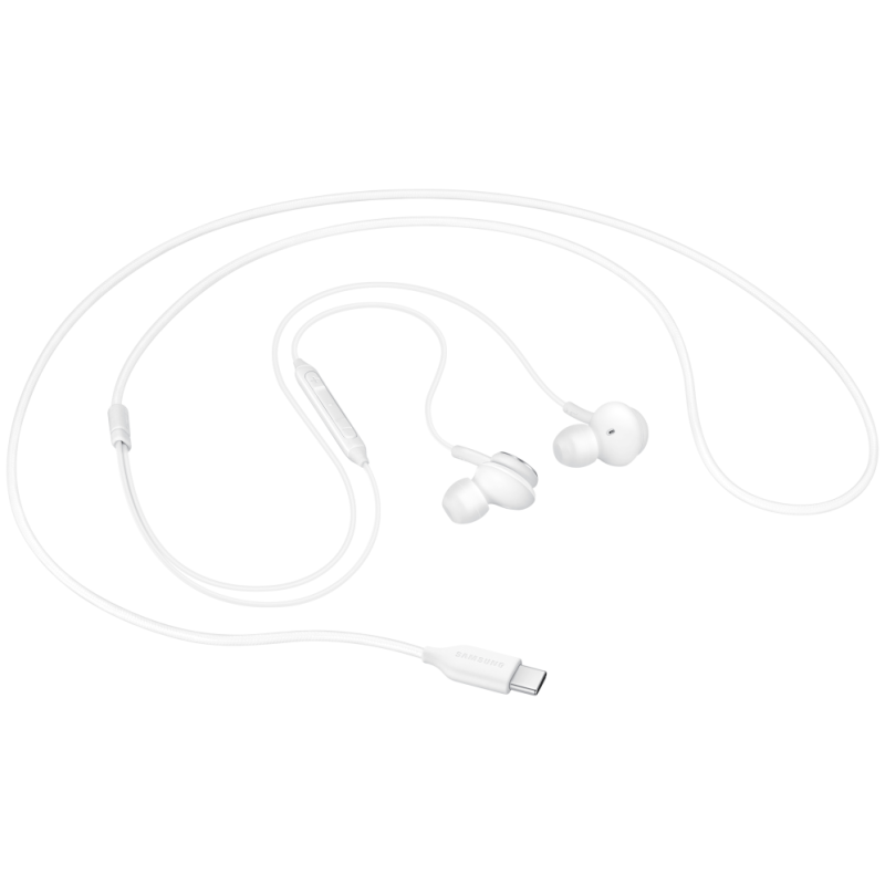 SAMSUNG EARPHONES IN-EAR CABLE USB-C MICROPHONE VOL. CONTROL WHITE BY AKG EO-IC100BWEGEU
