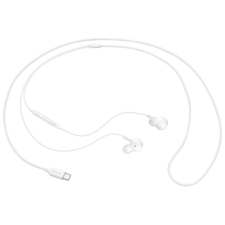 SAMSUNG EARPHONES IN-EAR CABLE USB-C MICROPHONE VOL. CONTROL WHITE BY AKG EO-IC100BWEGEU