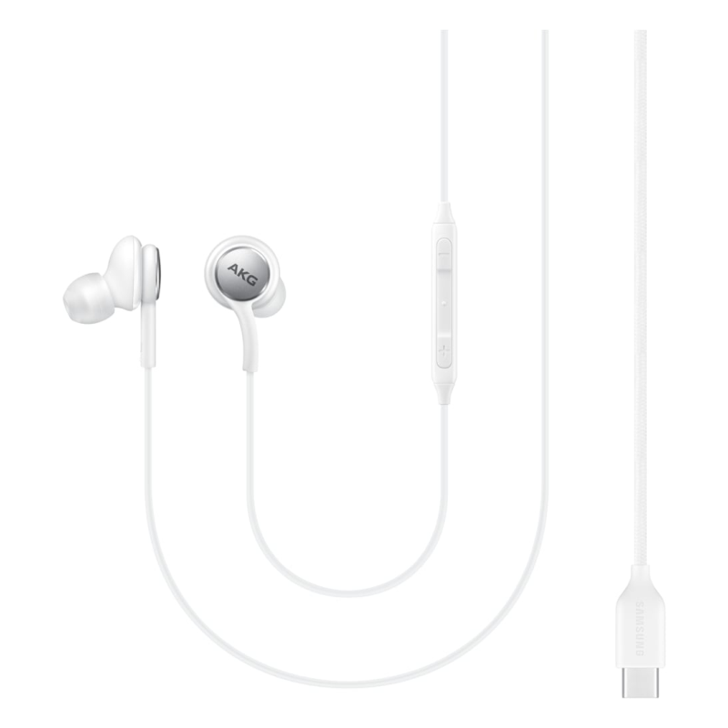 SAMSUNG EARPHONES IN-EAR CABLE USB-C MICROPHONE VOL. CONTROL WHITE BY AKG EO-IC100BWEGEU