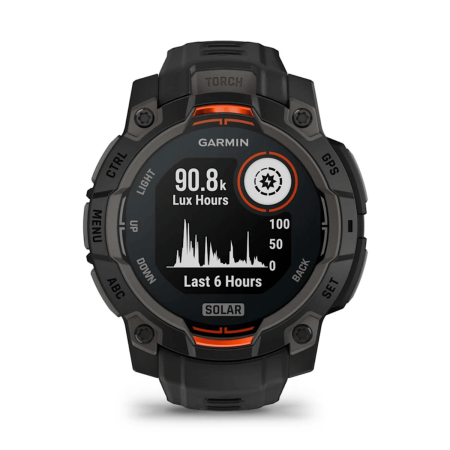 Garmin Instinct 3 Solar GPS 45mm Smartwatch Negro con Correa Negra