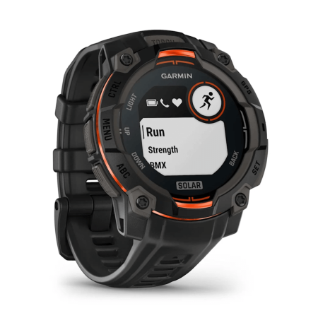 Garmin Instinct 3 Solar GPS 45mm Smartwatch Negro con Correa Negra