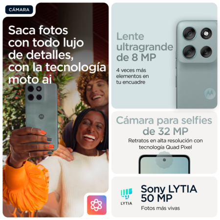 Motorola Moto G56 5G 8GB/512GB Gris (Gray Mist) Dual SIM