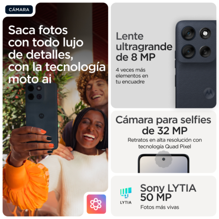 Motorola Moto G56 5G 8GB/512GB Negro (Black Oyster) Dual SIM