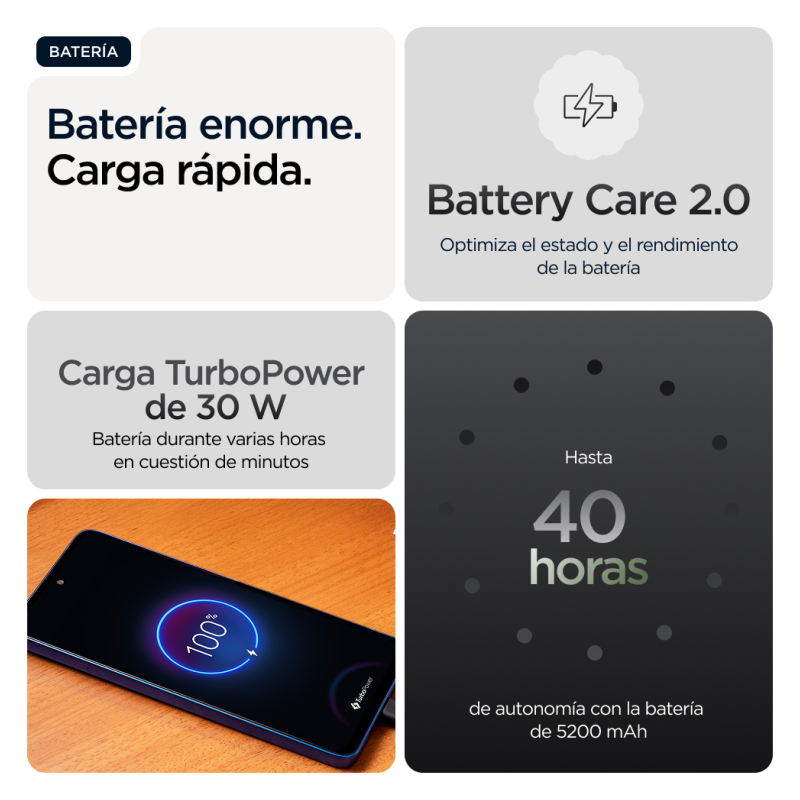Motorola Moto G56 5G 8GB/512GB Negro (Black Oyster) Dual SIM