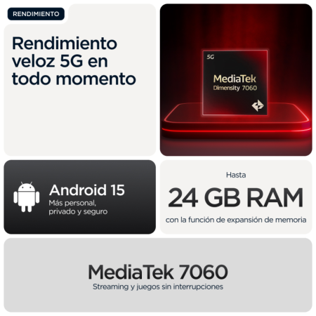 Motorola Moto G56 5G 8GB/512GB Negro (Black Oyster) Dual SIM