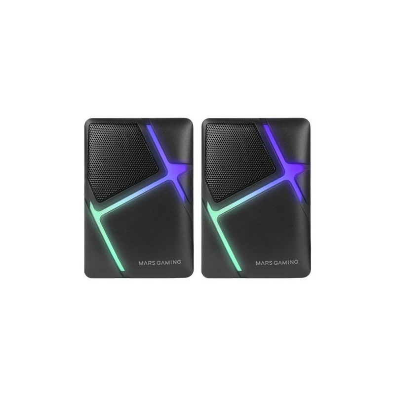 Altavoces Mars Gaming MS-H/ 10W/ 2.0/ Negros