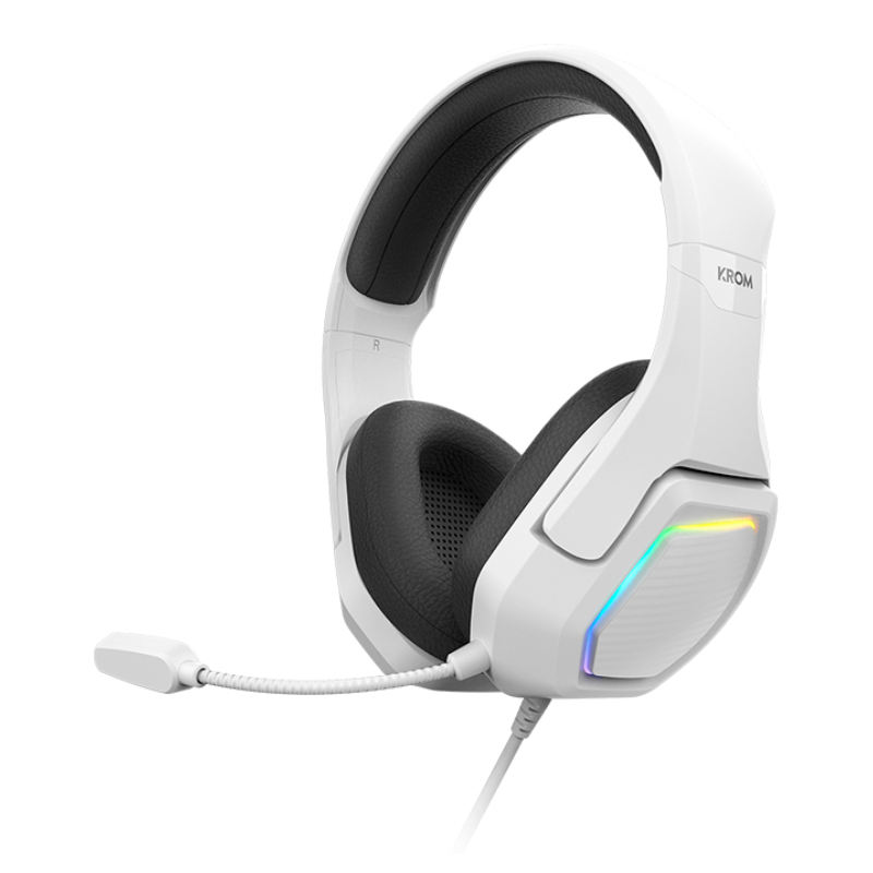 Auriculares Gaming con Micrófono Krom Kopa 7.1/ USB 2.0/ Blancos