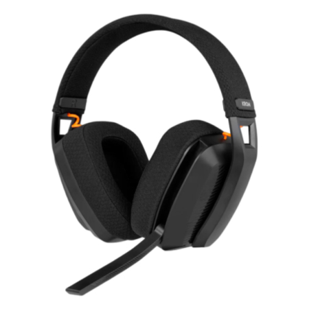 Auriculares Gaming Inalámbricos con Micrófono Krom Kanji/ Bluetooth/ USB 2.0/ Negros