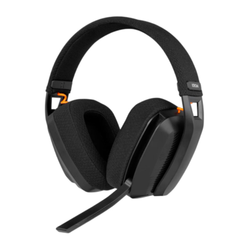Auriculares Gaming Inalámbricos con Micrófono Krom Kanji/ Bluetooth/ USB 2.0/ Negros