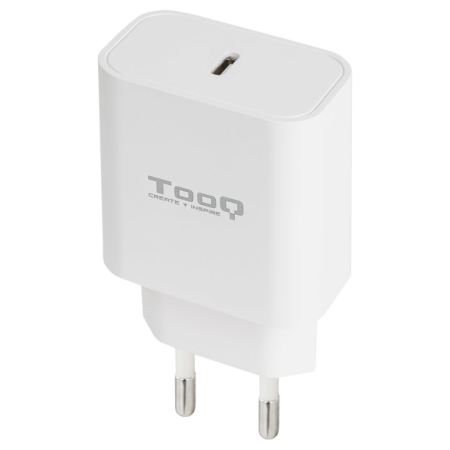 Cargador de Pared TooQ TQWC-PDUSBC20W/ 1xUSB Tipo-C/ 20W