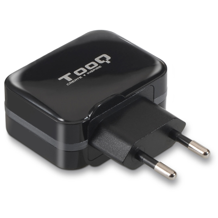 Cargador de Pared TooQ TQWC-1S02/ 2xUSB/ 17W