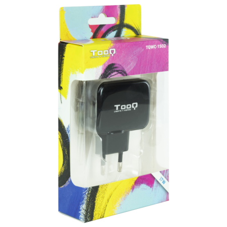 Cargador de Pared TooQ TQWC-1S02/ 2xUSB/ 17W