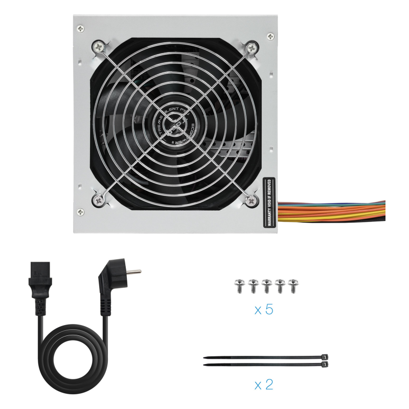 Fuente de Alimentación TooQ TQEP-500SSE/ 500W/ Ventilador 12cm
