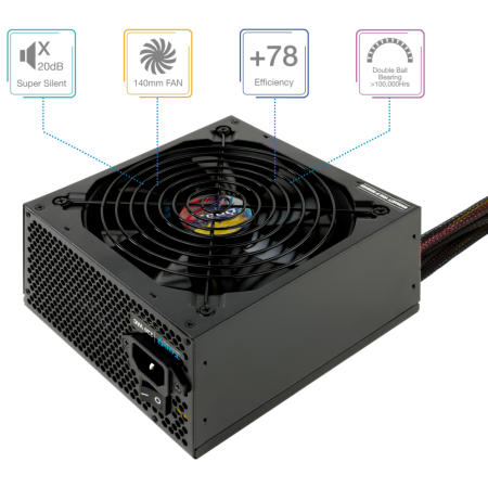 Fuente de Alimentación Tooq TQAPOLO-750SP/ 750W/ Ventilador 14cm
