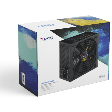 Fuente de Alimentación TooQ TQAPOLO-700SP/ 700W/ Ventilador 14cm