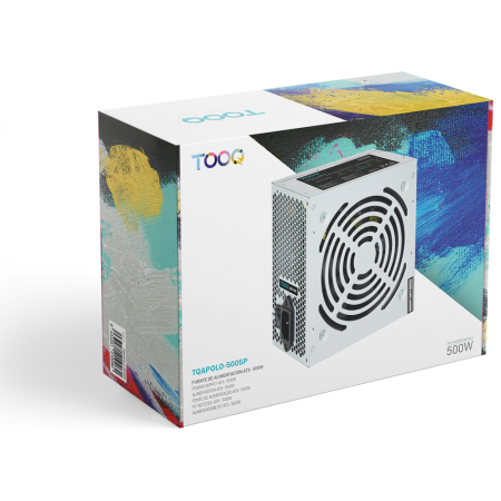 Fuente de Alimentación TooQ TQAPOLO-500SP/ 500W/ Ventilador 12cm