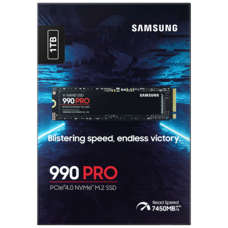 Disco SSD Samsung 990 PRO 1TB/ M.2 2280 PCIe 4.0/ Compatible con PS5 y PC/ Full Capacity