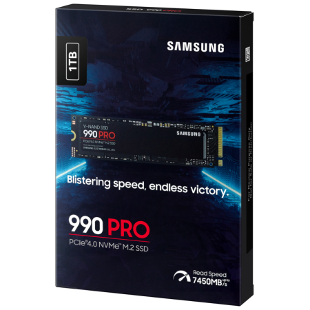 Disco SSD Samsung 990 PRO 1TB/ M.2 2280 PCIe 4.0/ Compatible con PS5 y PC/ Full Capacity