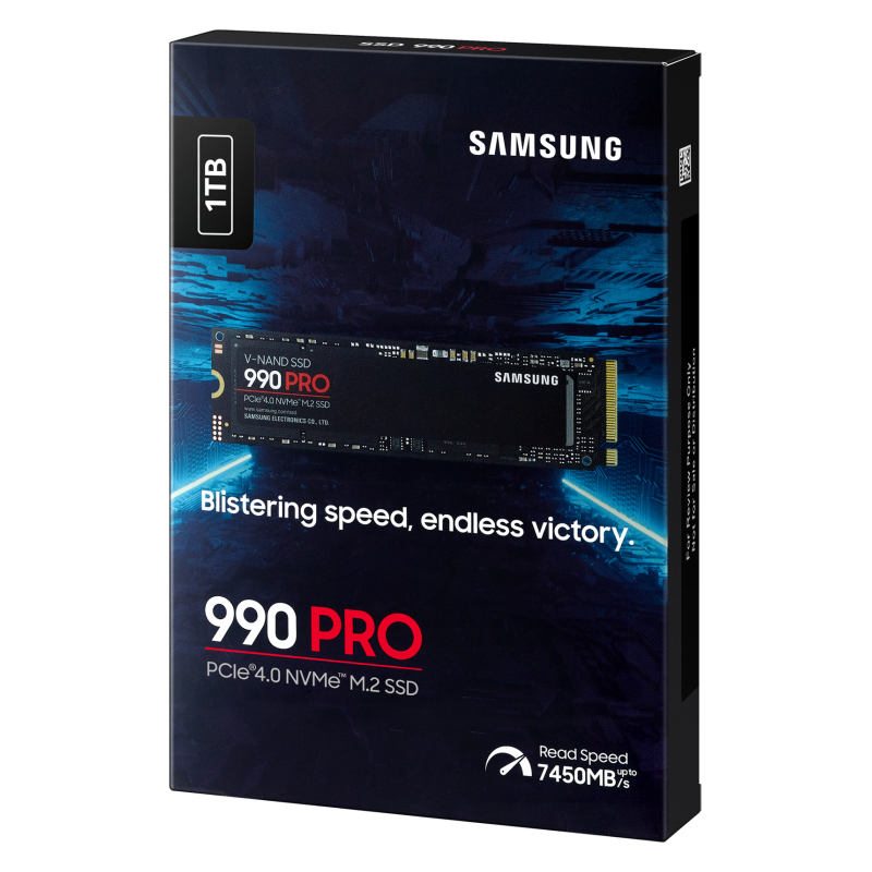 Disco SSD Samsung 990 PRO 1TB/ M.2 2280 PCIe 4.0/ Compatible con PS5 y PC/ Full Capacity