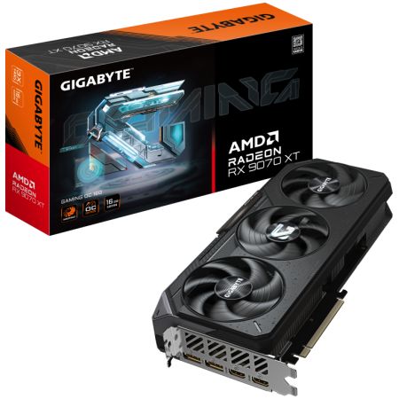 Tarjeta Gráfica Gigabyte Radeon RX 9070 XT Gaming OC/ 16GB GDDR6