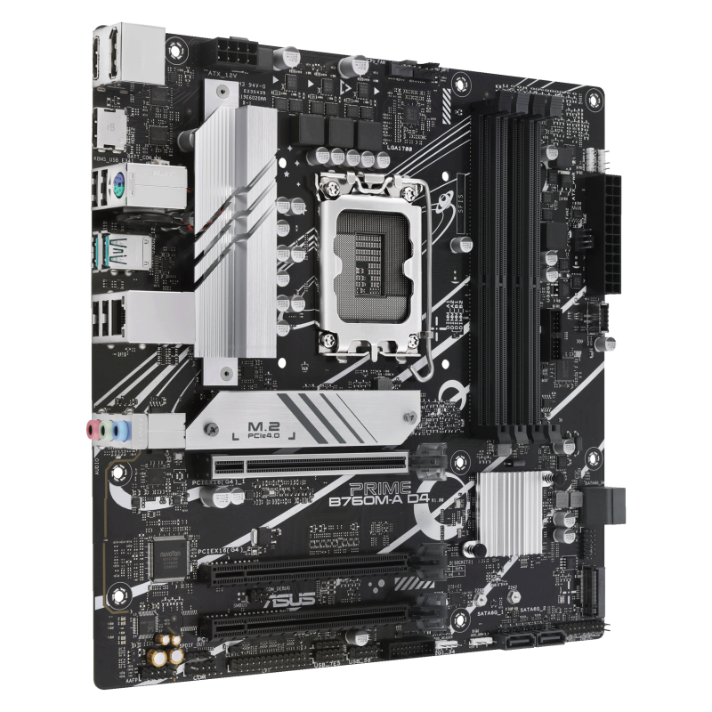 Placa Base Asus Prime B760M-A D4-CSM/ Socket 1700/ Micro ATX