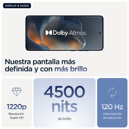 Motorola Edge 60 5G 12GB/512GB Azul (Gibraltar Sea) Dual SIM
