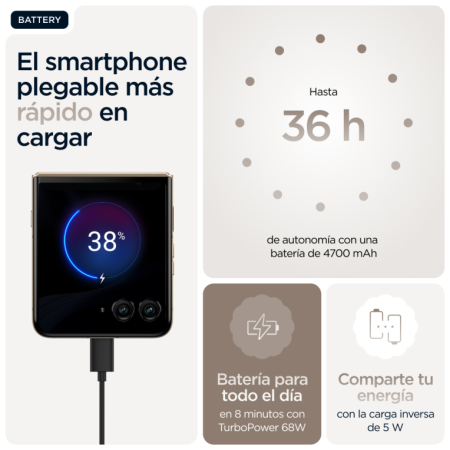 Motorola Razr 60 Ultra 5G 16GB/512GB Marrón (Mountain Trail) Dual SIM