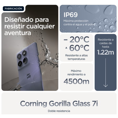 Motorola Edge 60 Fusion 5G 8GB/256GB Gris (Slipstream Grey) Dual SIM XT2503