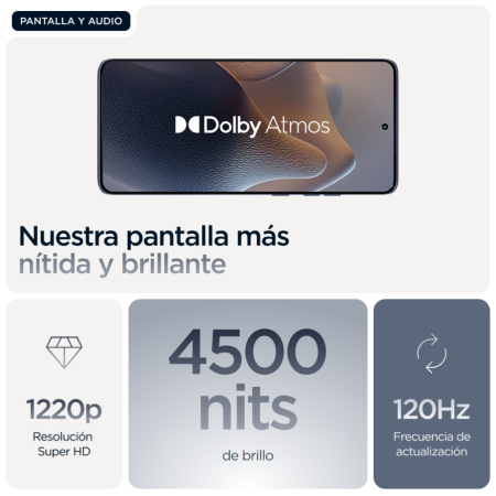 Motorola Edge 60 Fusion 5G 8GB/256GB Gris (Slipstream Grey) Dual SIM XT2503