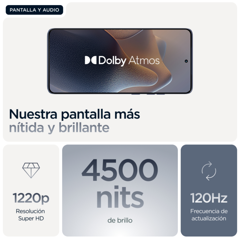 Motorola Edge 60 Fusion 5G 8GB/256GB Gris (Slipstream Grey) Dual SIM XT2503
