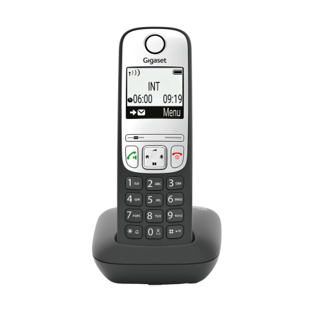Gigaset Teléfono Inalámbrico DECT A690 Negro (Black)