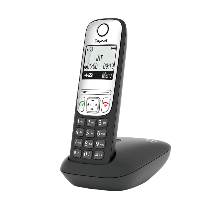 Gigaset Teléfono Inalámbrico DECT A690 Negro (Black)