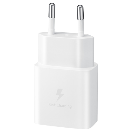 Cargador de red Samsung EP-T1510XWEGEU USB-C 15W + Cable USB-C Blanco