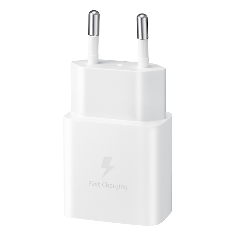 Cargador de red Samsung EP-T1510XWEGEU USB-C 15W + Cable USB-C Blanco