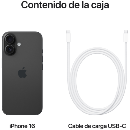 Apple iPhone 16 128GB Negro (Black)