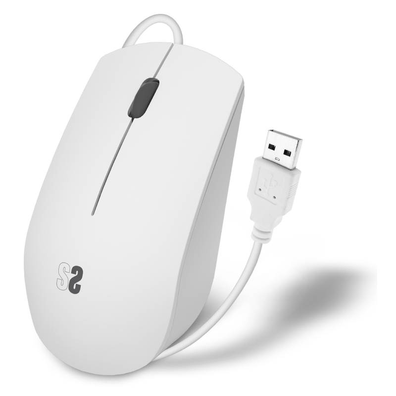Ratón Subblim Business Silencioso/ Hasta 1200 DPI/ Blanco
