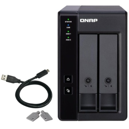 DAS QNAP TR-002/ 2 Bahías 3.5″- 2.5″/ Formato Torre
