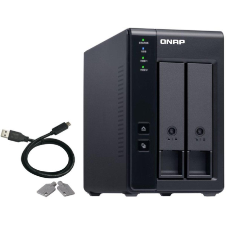 DAS QNAP TR-002/ 2 Bahías 3.5″- 2.5″/ Formato Torre