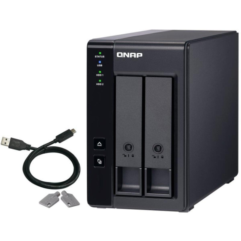 DAS QNAP TR-002/ 2 Bahías 3.5″- 2.5″/ Formato Torre